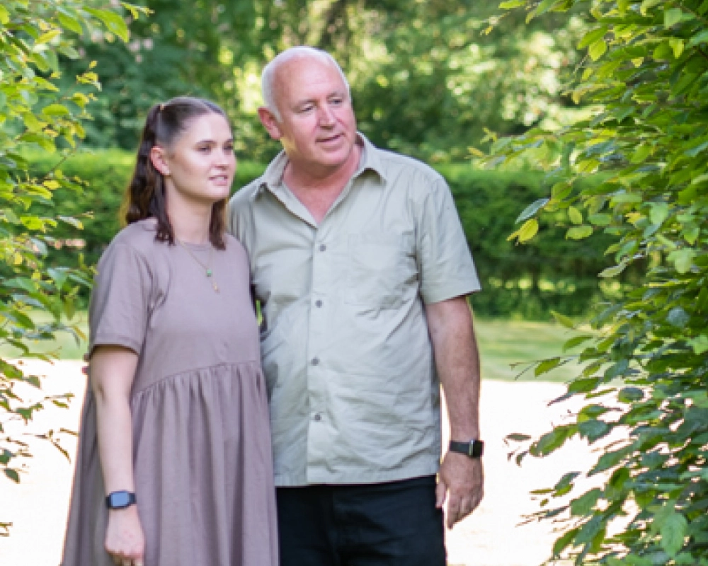 A photo of David and Libby