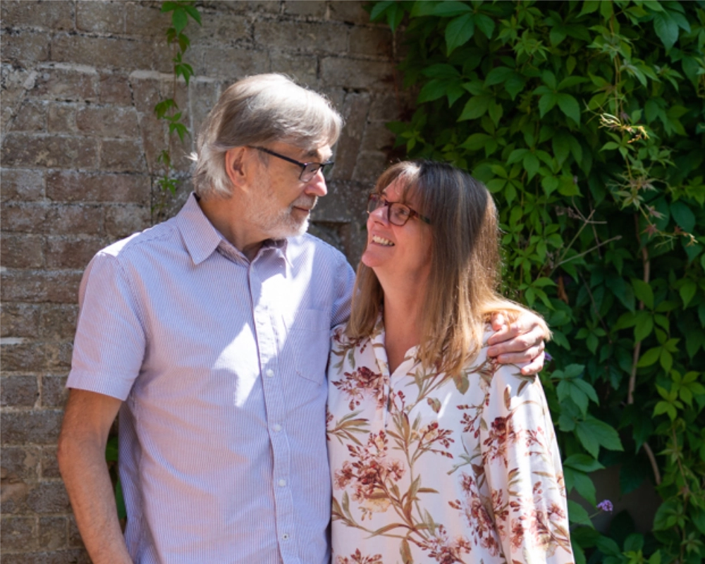 A photo of Patrick and Trish