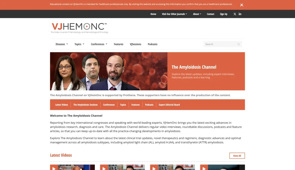 The Video Journal of Hematology and Hematological Oncology